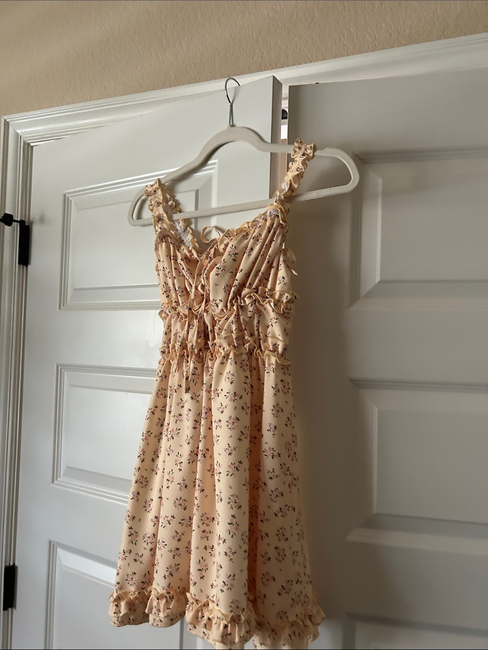 Womens floral mini dress